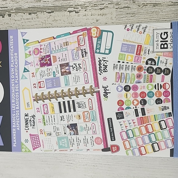 The Happy Planner planner basics 1829 pieces 30 sheets fits classic size planner - Picture 4 of 7